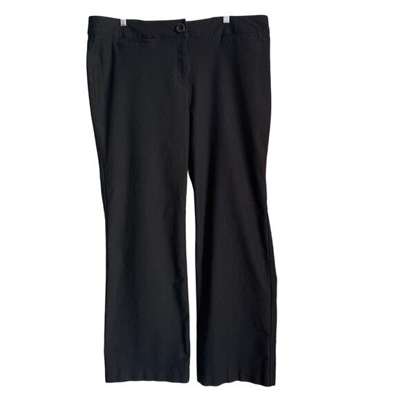 Ninety Woman Size 18W Black Dress Pants - Picture 1 of 4